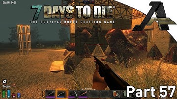 7 Days to Die Alpha 12.4 Gameplay - Part 57 - "Day 65 Mega Horde"