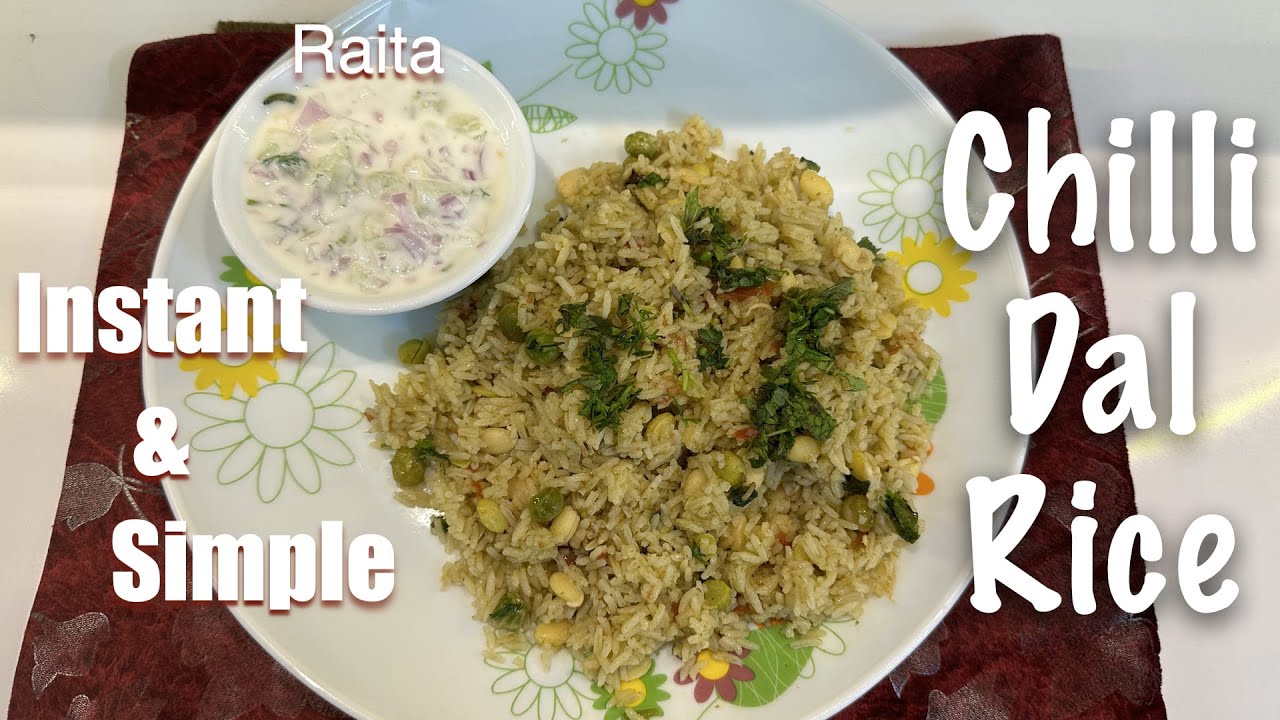 Chilli Daal Rice / Green Dal Rice / Ayesha Ka Kitchen ricerecipe 