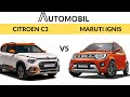 Citroen C3 vs Maruti Suzuki Ignis Car Comparison | Maruti Suzuki Ignis vs Citroen C3 | Automobil