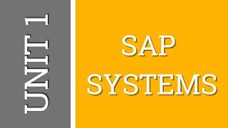 SAP ABAP TUTORIAL | TAW10 | UNIT 1 | SAP Systems | URDU/HINDI