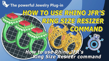 How to use Rhino JFR’s Ring Size Resizer command | 3D Jewelry Design | Jewelry CAD | Matrix