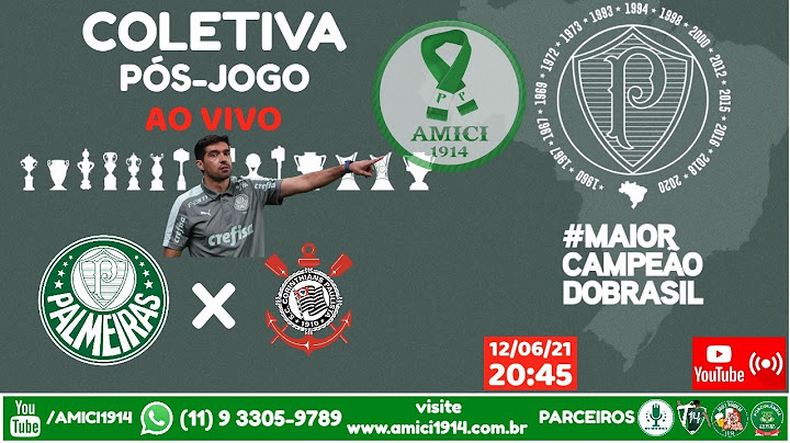 COLETIVA ABEL FERREIRA | PÓS-JOGO | PALMEIRAS 1x1 CORINTHIANS | BRASILEIRÃO 2021 | AO VIVO