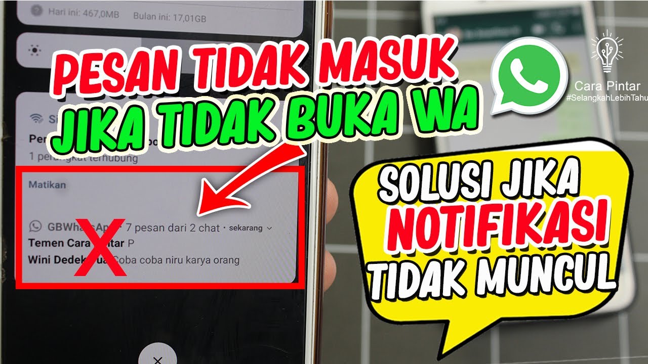 Notifikasi Wa Tidak Muncul Dan Tidak Bunyi Youtube