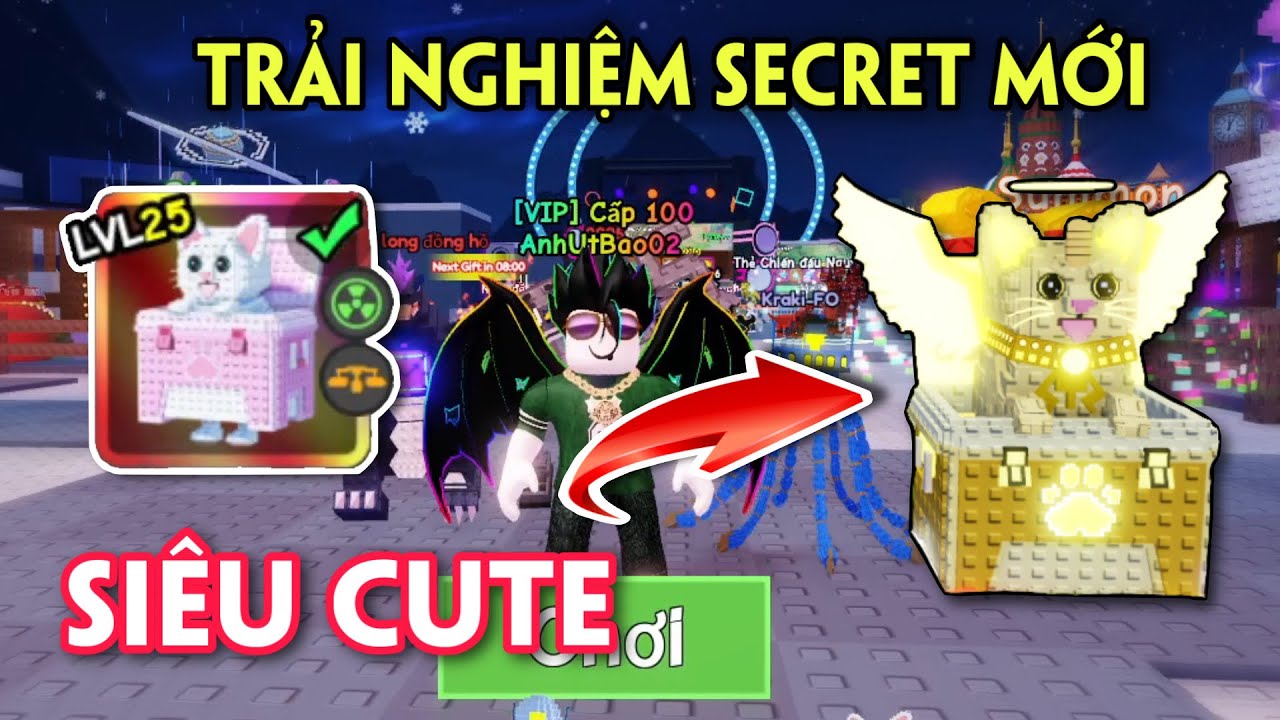 BRAINROT TOWER DEFENSE - TRẢI NGHIỆM SECRET MỚI LUCKININI KITTININI SIÊU CUTE