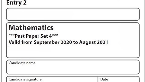 Functional Skills Maths E2 Set 4 Pearson Edexcel