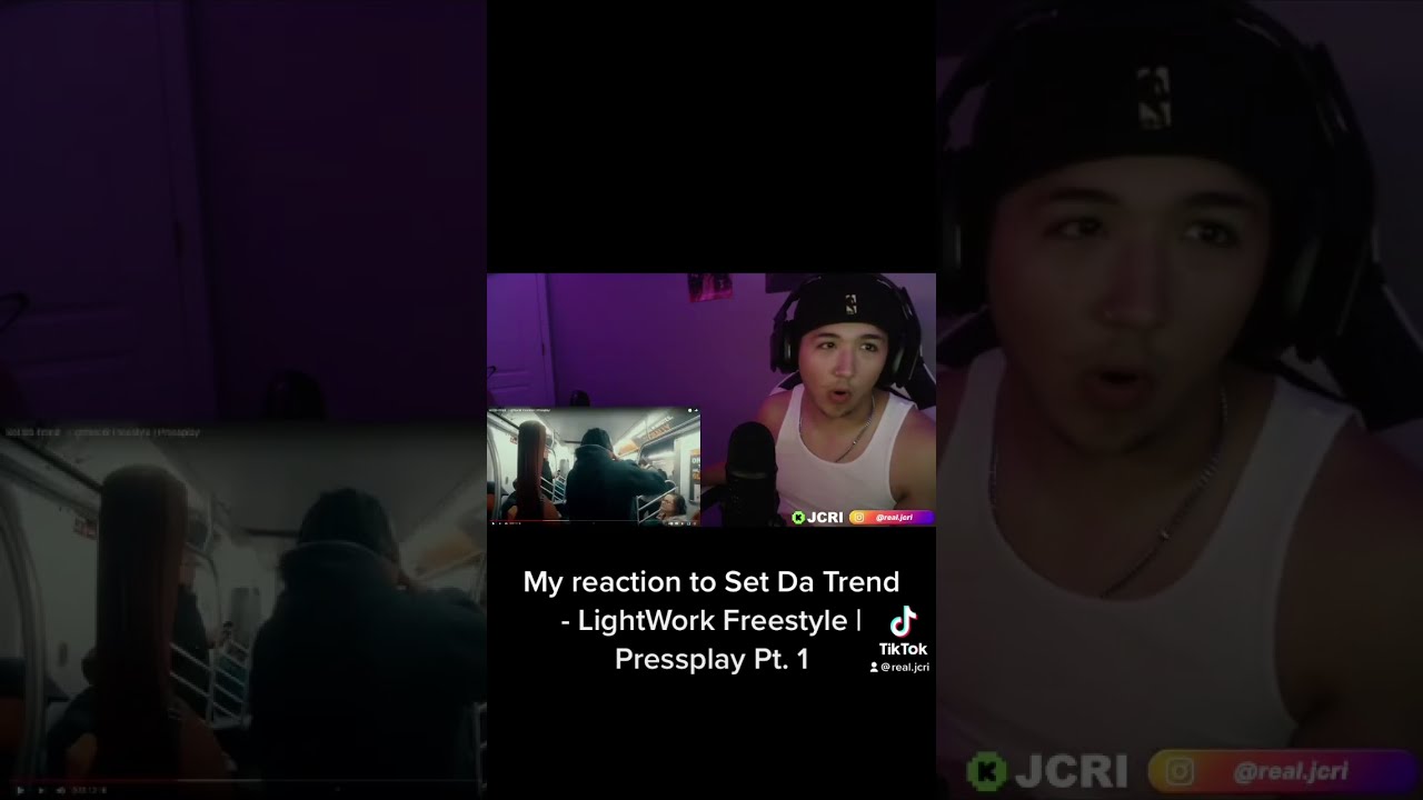 My Reaction To Set Da Trend LightWork Freestyle Pressplay Pt 1 Shorts