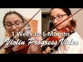 Adult Violin Progress - 1 Week to 6 Months