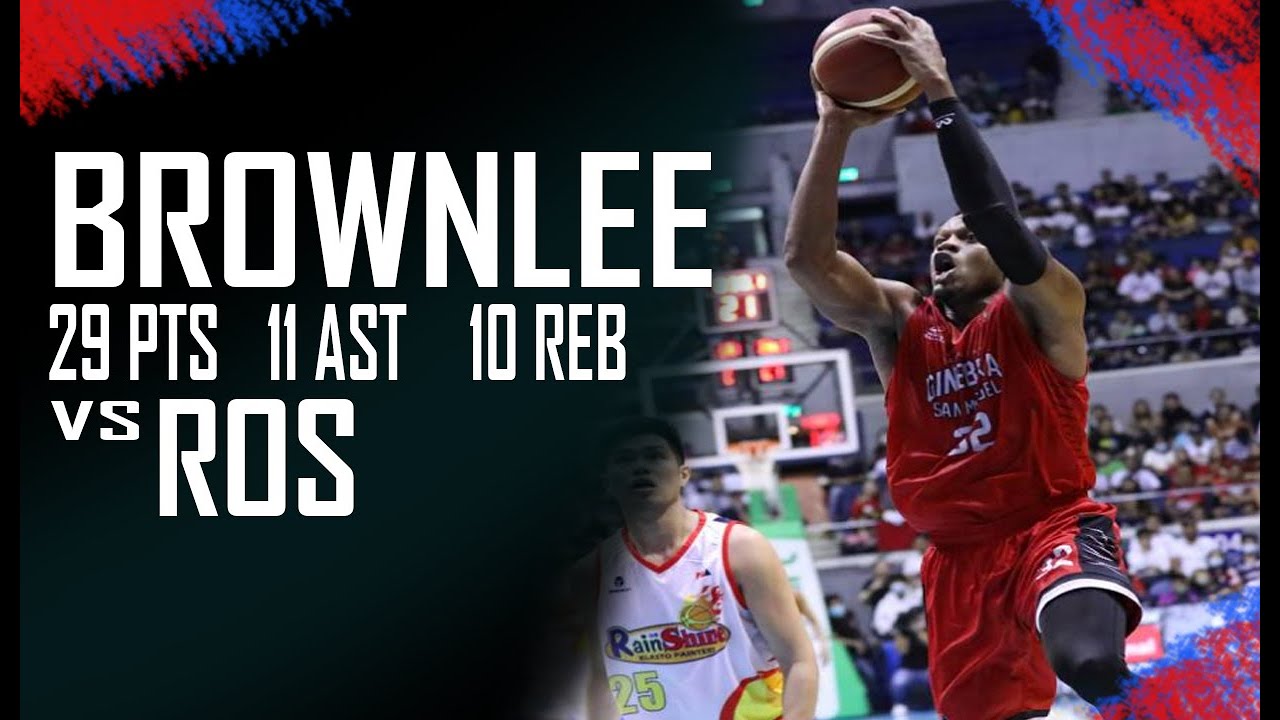 Justin Brownlee Full Highlights 29 pts 11 ast 10 reb vs Rain or Shine