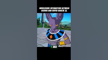 Wholesome Interaction Between Beerus And Super Gogeta 🤯 #crashout #ssggogeta #sparkingzero #dbz