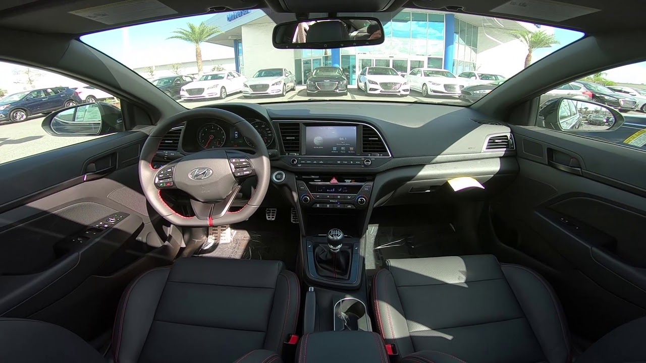 2018 Hyundai Elantra Sport Interior