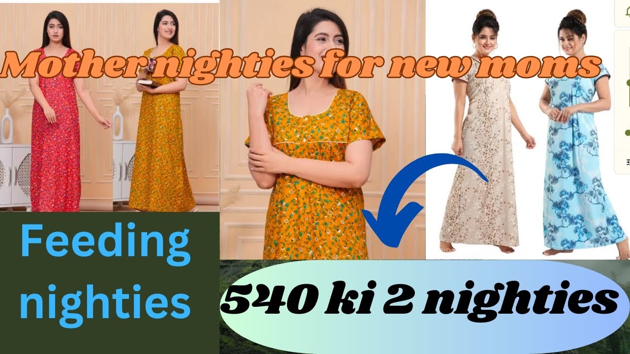 nighties review from meesho  🥻👗 || feeding nighties|| motherhood