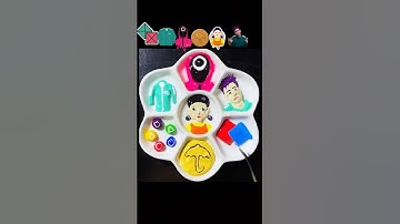 Guess the mixed colors of Squid Game 2 #squidgame2 #squidgame #colormixing #satisfying #asmr#trend