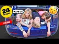 STAYING Overnight In A TESLA CHALLENGE With My CRUSH**FIRST KISS**💋| Elliana Walmsley