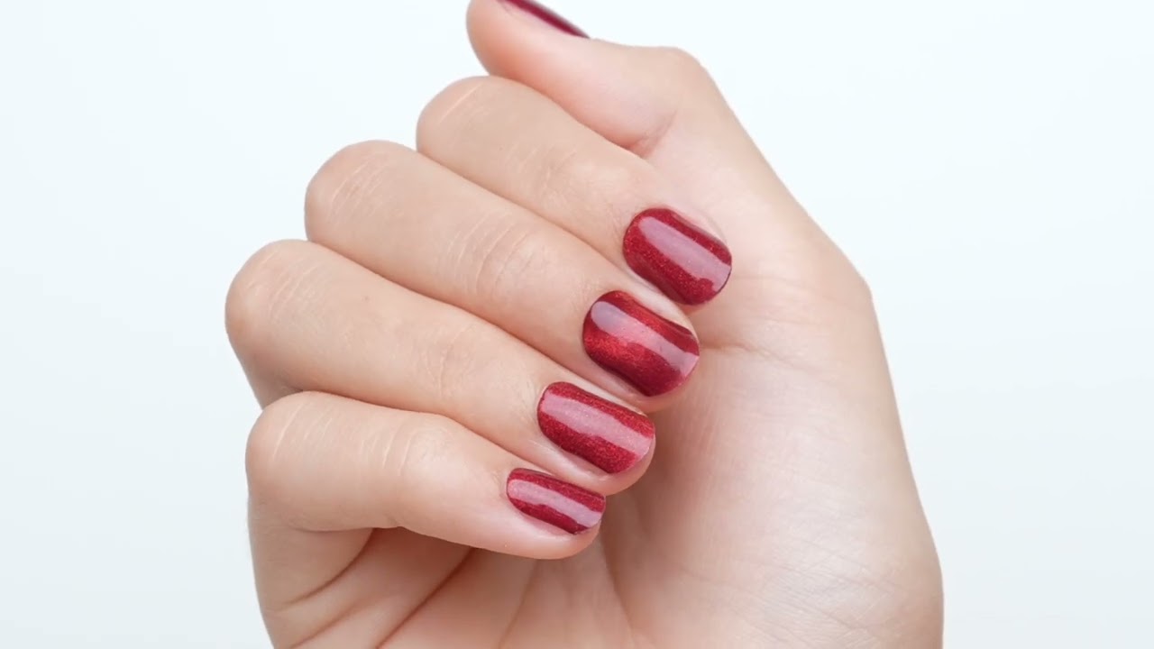 Dashing Diva French Wrap Plus – Dicke Nagelstreifen In Deep Red, 140 Stück, Mit Applikator