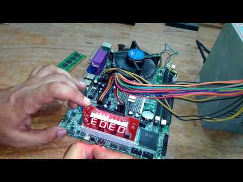 Motherboard Repairing In हिंदी With Diagnostic Card Fault Finding Part-1