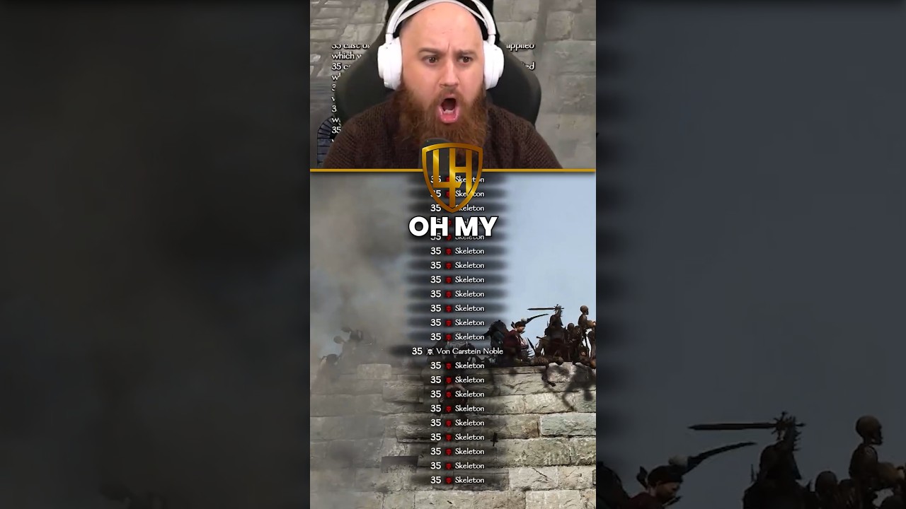 Epic Wood Elf Archer vs Undead Skeleton Army! #woodelf #warhammer #bannerlord