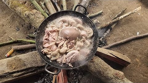 Cầu Khuổi Bốc đặc sản món ngon khó cưỡng tại nhà ông bà 90 tuổi. Nguyễn Tất Thắng