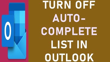 How to Turn Off AutoComplete in Outlook | How to Avoid Auto Complete Suggestion List in Outlook?