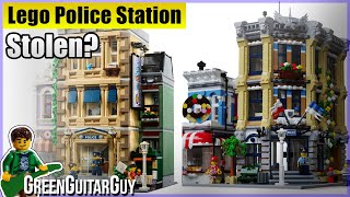 Lego Police Station vs Brick Town Police Station- GreenGuitarGuy
