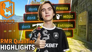 DONK - Лучшие ХАЙЛАЙТЫ За PGL CS2 Major RMR Closed Qualifier Copenhagen 2024