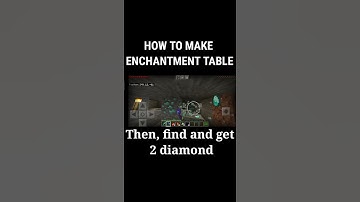 How to make enchantment table in minecraft pocket edition