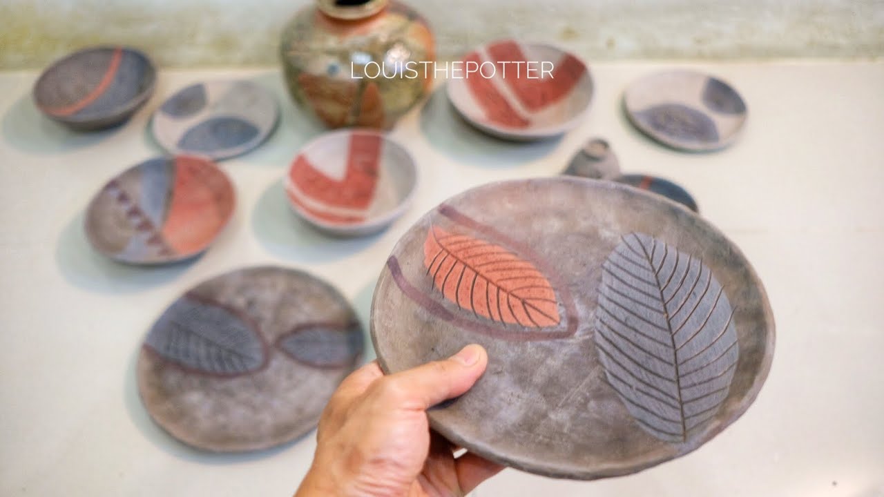 DIY Engobe ceramic decoration / ASMR EDITION YouTube