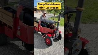 #Dampfmaschine in Fahrt: #Dampftraktor, Mini- Lastwagen oder Dampf-Lokomobile? Kürnbacher #Dampffest