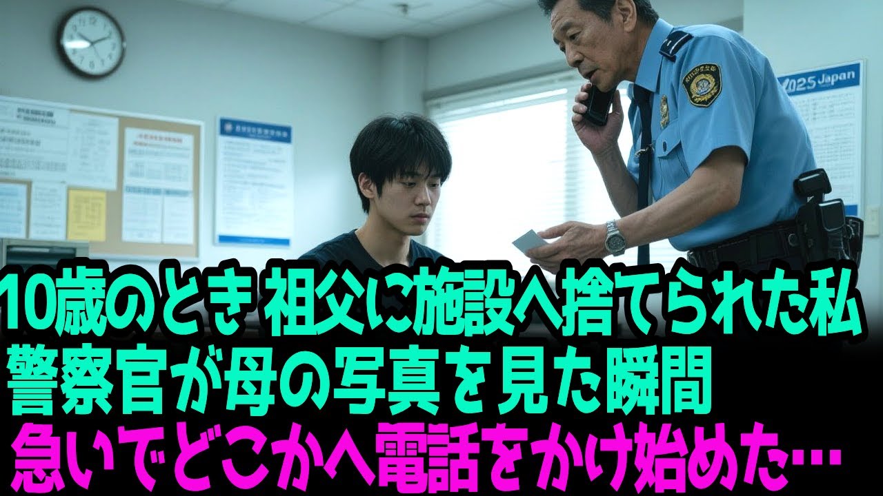 10歳のとき 祖父に施設へ捨てられた私警察官が母の写真を見た瞬間急いでどこかへ電話をかけ始めた…