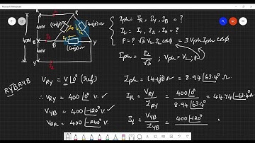 Numerical Problem on Three Phase Delta Connected Circuit