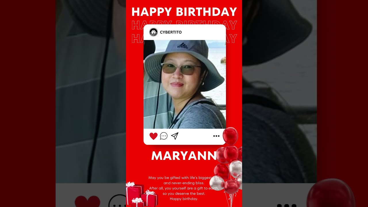 Maryann Tseng, Happy Birthday! May you be gifted with life’s biggest joys and never-ending bliss.