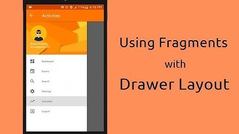 Using Fragments with Drawer Layout UI in Android Studio