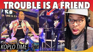 FIRST TIME HEARING LENKA - TROUBLE IS A FRIEND DANGDUT KOPLO  REACTION