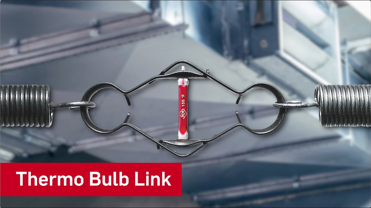 Thermo Bulb Link in action! A Fusible Link activates in case of fire