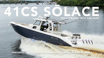 SOLD - Preowned 2022 41CS Sōlace Center Console (Low Hours & Custom Features)