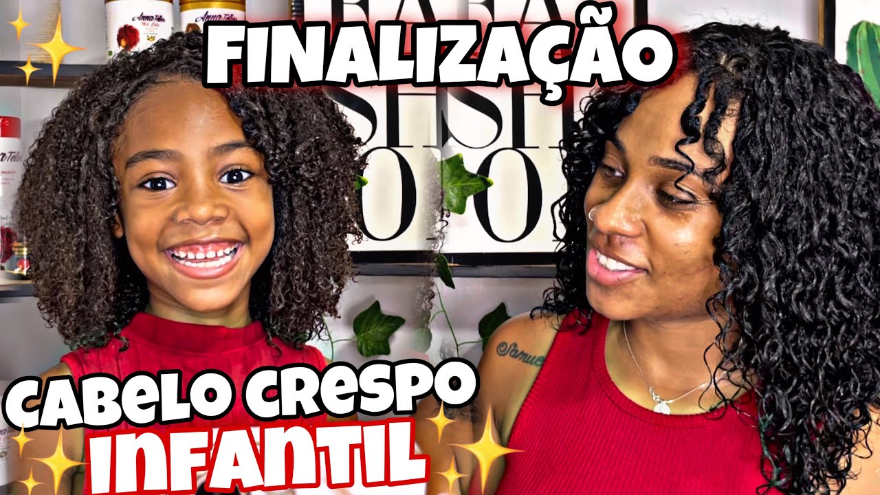 Como cachear CABELO CRESPO INFANTIL com o MEL COLA KIDS 