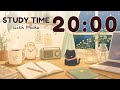 20 Minute Timer 🌙 Study with Mocha | Night Study Lofi Timer