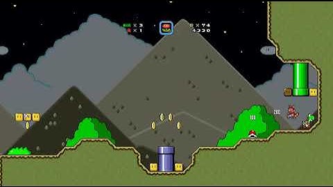 Super Mario Bros. X HD (TheXTech) - Custom Level - Nightly Grassland