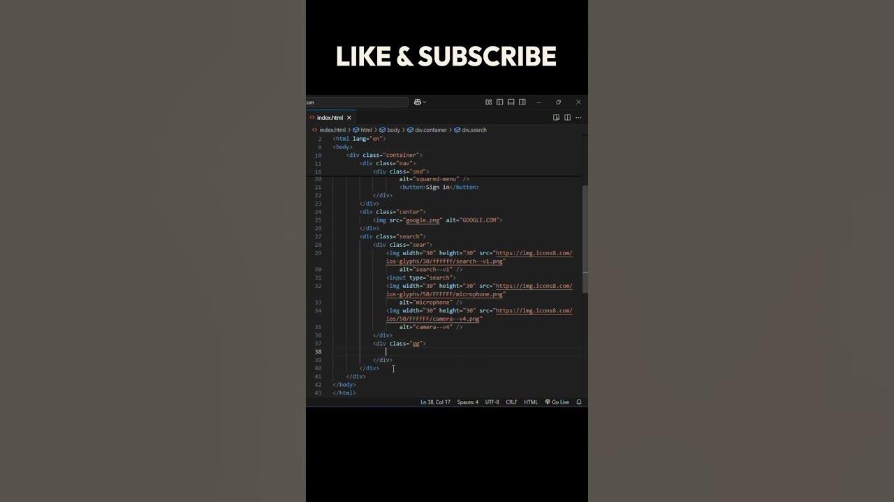 Make Your Google Web using HTML, CSS and JAVASCRIPT #html #css # ...