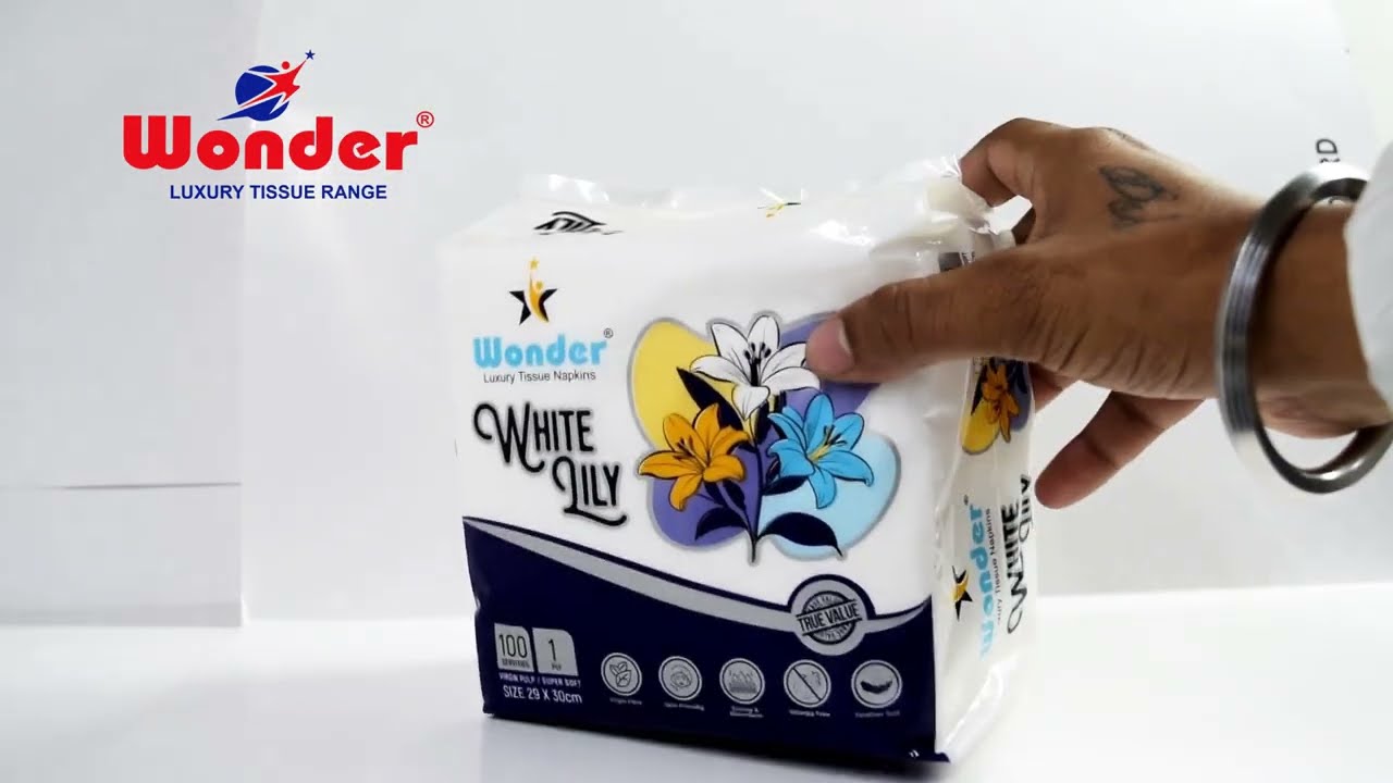Wonder White Lily Napkins // Premium