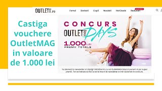 Castiga Vouchere Outletmag In Valoare De 1.000 Lei