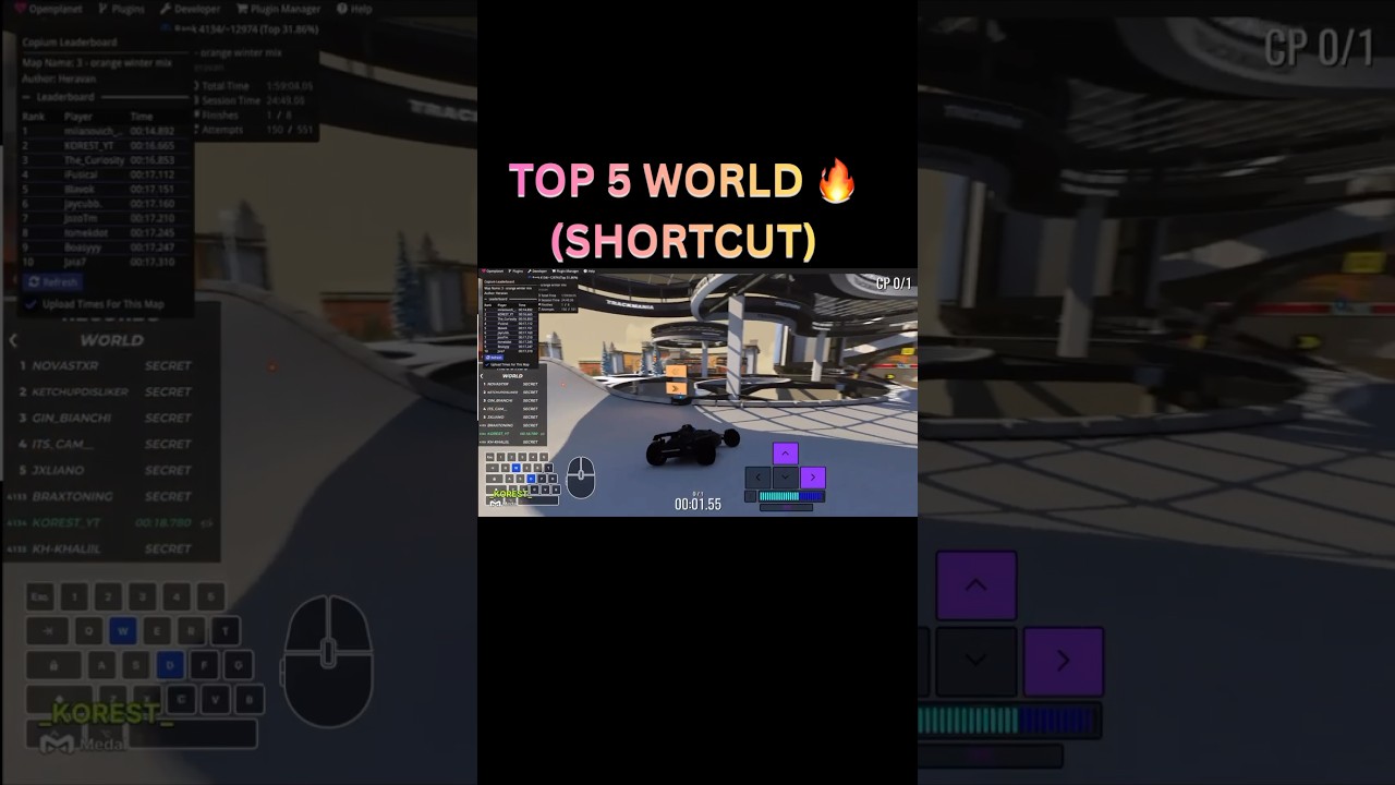 TOP 5 WORLD 😱 ORANGE WINTER MIX – 16.123 | Trackmania Weekly Shorts Week 57