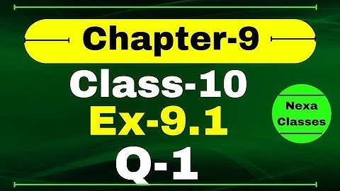 Class 10 Math Ex 9.1 Q1 (App. of Trigonometry) | Q1 Ex 9.1 Class 10 Math | Ex 9.1 Q1 Class 10 Math