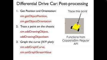 CoppeliaSim: Differential Drive Car: Control (2 of 2)