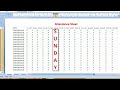 How to make attendance sheet in excel | attendance sheet