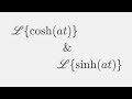 Laplace transform coshat and sinhat