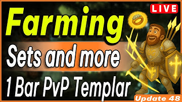 🔴  Infinite Archive sets are GOOD?!? 1 Bar Oakensoul Templar Farming. ESO PvP Builds Update 48