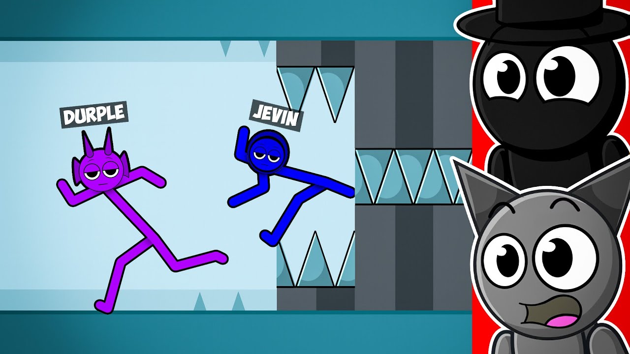 Реакция на SPRUNKI STICKMEN против FACTORY!