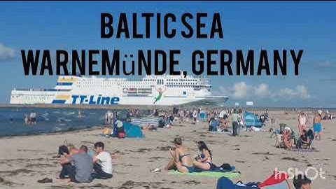 Baltic sea Warnemünde Beach, Germany