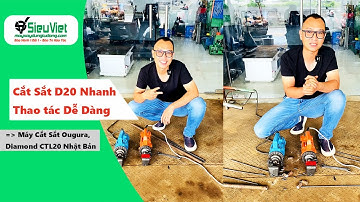 Máy cắt sắt thủy lực phi 20 | Ogura CTL20, Diamond CTL20 Nhật Bản - Máy Nhỏ Gọn, cắt tối đa Phi 20