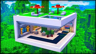 Minecraft: Modern TreeHouse | How to build a Cool Modern TreeHouse Tutorial